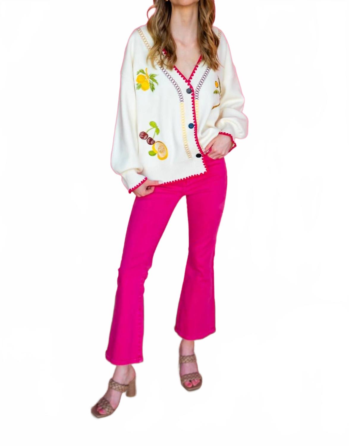 Джинсовые брюки в ярко-розовом цвете Q2 
Джинсовые брюки в ярко-розовом цвете Q2