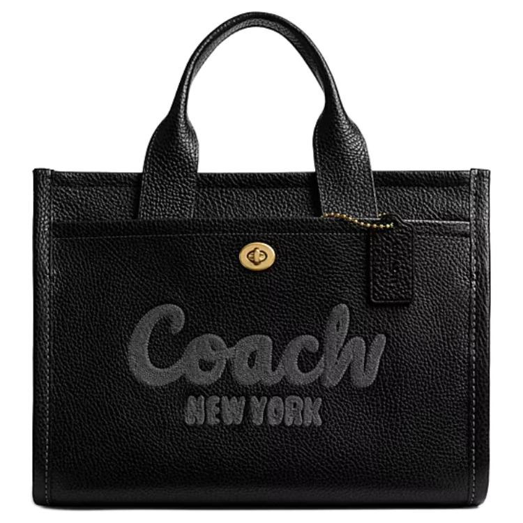 COACH Кожаная сумка-шоппер Cargo, большая женская сумка black
COACH Кожаная сумка-шоппер Cargo, большая женская сумка black