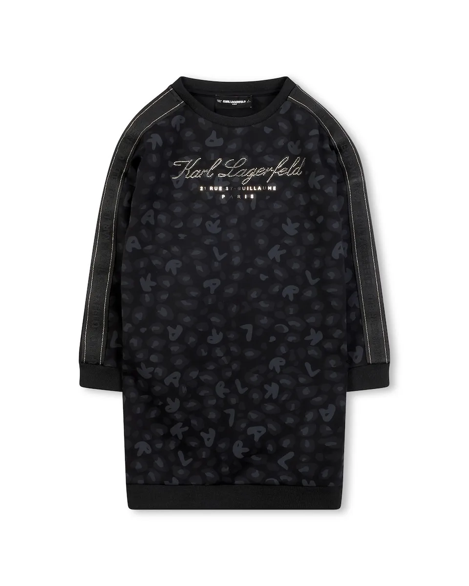 Детское платье черного цвета с длинными рукавами Karl Lagerfeld Kids
Детское платье черного цвета с длинными рукавами Karl Lagerfeld Kids