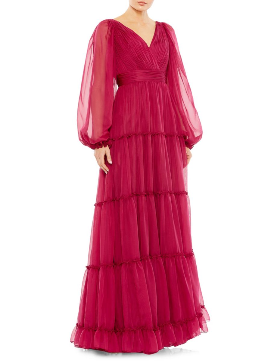 Платье А-силуэта с оборками и ярусами Mac Duggal, цвет Berry
Платье А-силуэта с оборками и ярусами Mac Duggal, цвет Berry