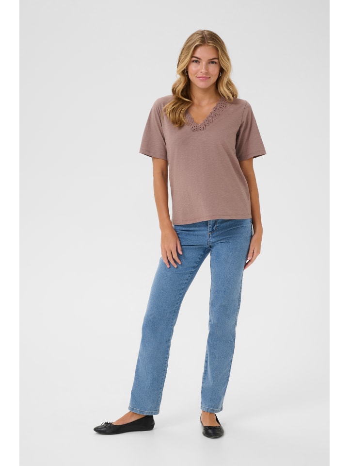 Футболка KAsofie, классический крой, насыщенный серо-коричневый цвет Kaffe
Футболка KAsofie, классический крой, насыщенный серо-коричневый цвет Kaffe