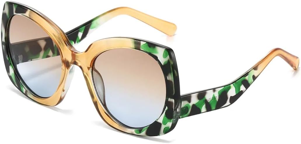 Квадратные женские модные солнцезащитные очки большого размера в стиле ретро с градиентом, защита от УФ-излучения UV400, мужские в стиле панк TVTBBVV, Green Leopard Yellow
Квадратные женские модные солнцезащитные очки большого размера в стиле ретро с градиентом, защита от УФ-излучения UV400, мужские в стиле панк TVTBBVV, Green Leopard Yellow