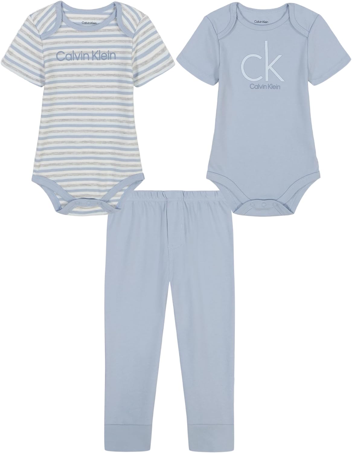 Комплект из двух боди и брюк Calvin Klein для мальчиков, Blue Fog/Ice Melt/Marshmallow
Комплект из двух боди и брюк Calvin Klein для мальчиков, Blue Fog/Ice Melt/Marshmallow