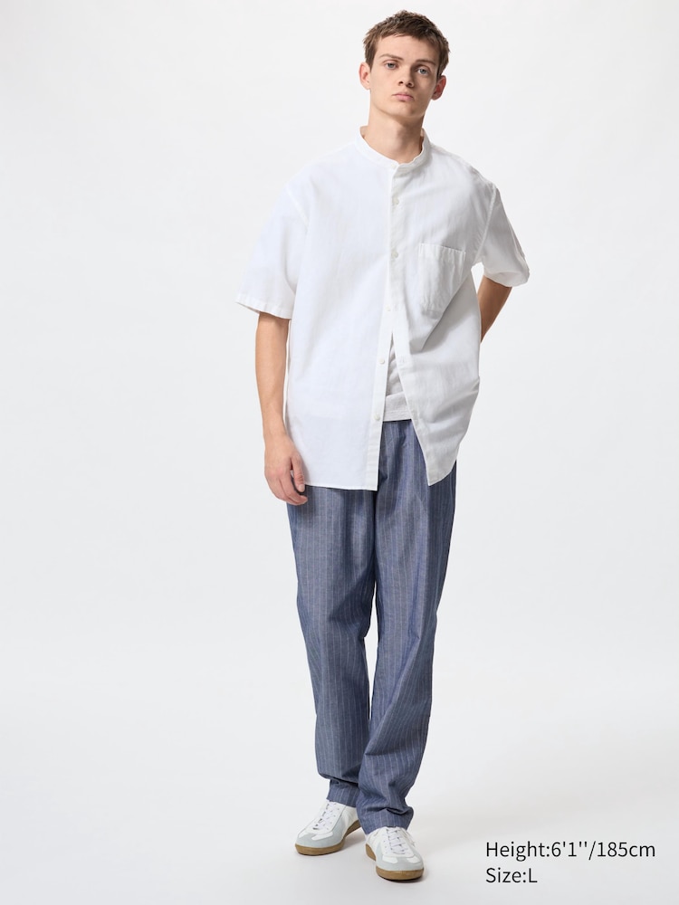 Свободные брюки из льняной смеси полосатые, длинные Uniqlo, цвет 67 синий
Свободные брюки из льняной смеси полосатые, длинные Uniqlo, цвет 67 синий