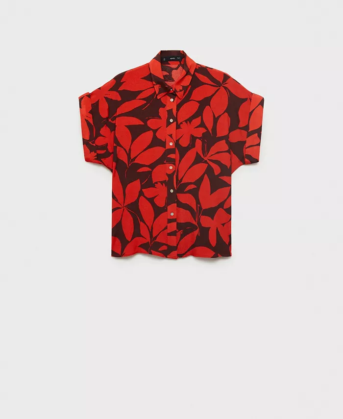 Женская рубашка с короткими рукавами и принтом MANGO, красный
Женская рубашка с короткими рукавами и принтом MANGO, красный