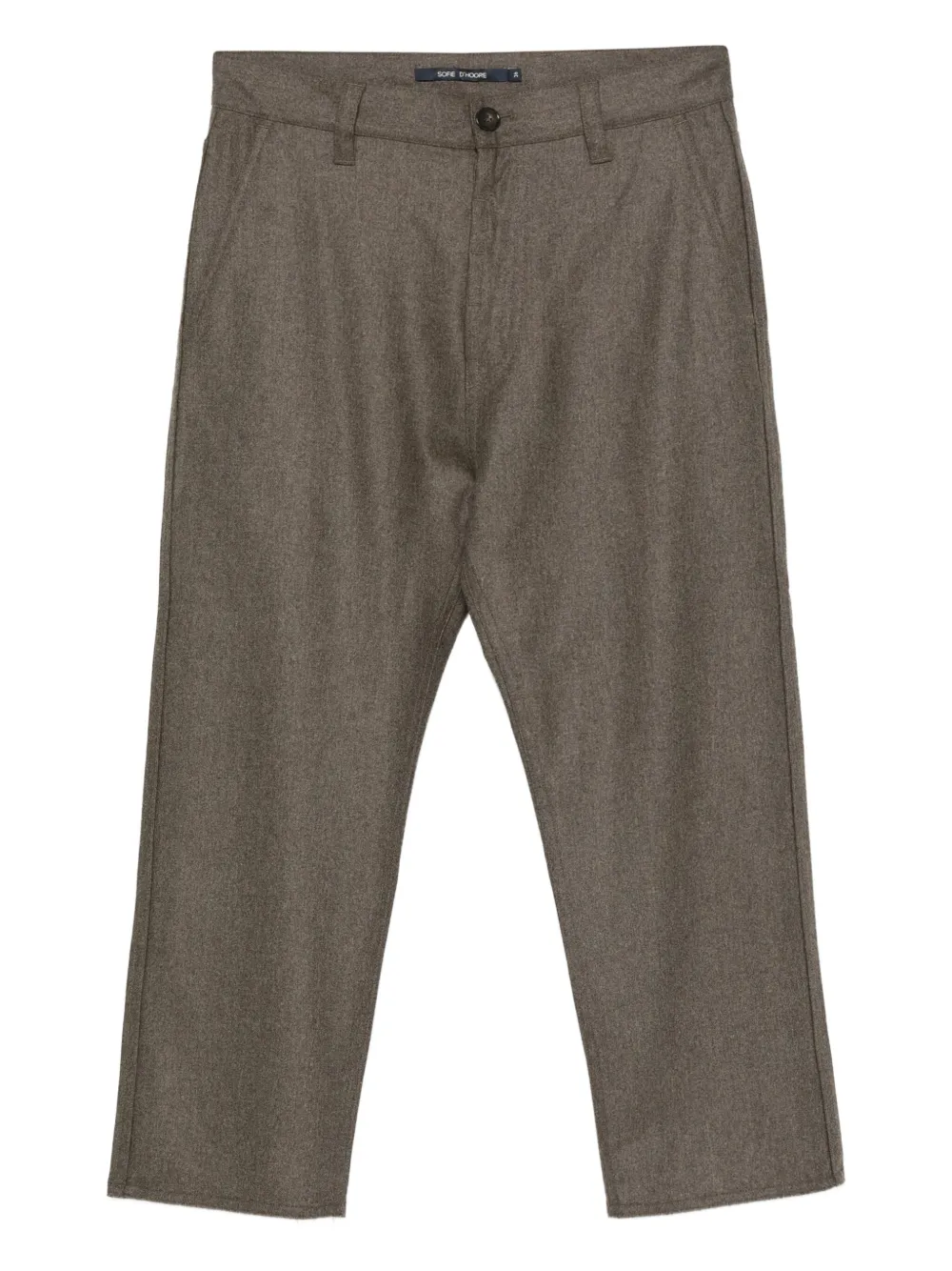 Укороченные шерстяные брюки Sofie D'Hoore, коричневый
Укороченные шерстяные брюки Sofie D'Hoore, коричневый