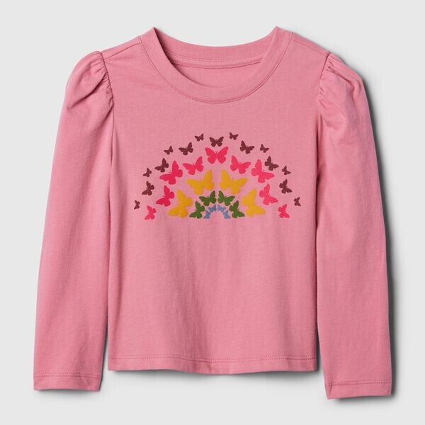 Футболка с длинными рукавами и принтом Gap, розовый
Футболка с длинными рукавами и принтом Gap, розовый