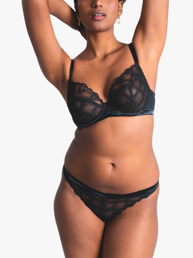 Смежные кружевные трусики танга Maison Lejaby, Noir
Смежные кружевные трусики танга Maison Lejaby, Noir