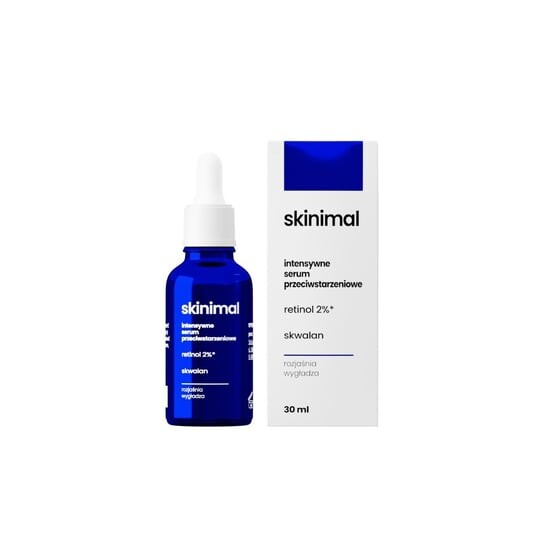 Интенсивная антивозрастная сыворотка с ретинолом и 2% скваланом, 30 мл Skinimal
Интенсивная антивозрастная сыворотка с ретинолом и 2% скваланом, 30 мл Skinimal