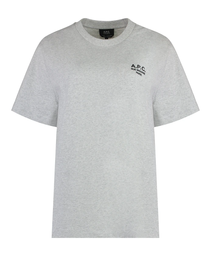 Хлопковая футболка с логотипом A.P.C., серый
Хлопковая футболка с логотипом A.P.C., серый