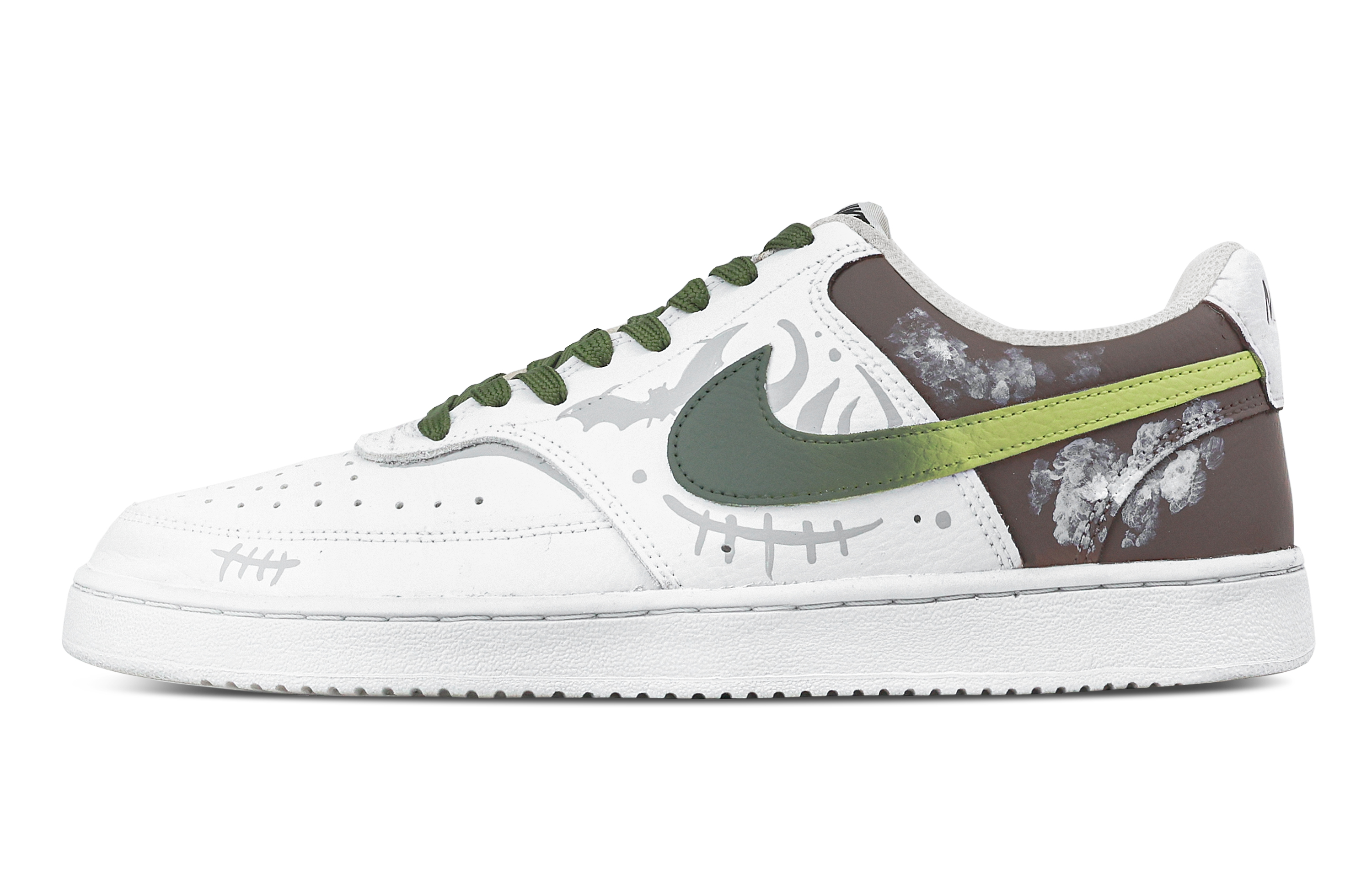 Nike Court Vision 1 Dark Night включает в себя износостойкие низкие кроссовки для скейтбординга для мужчин серо-белого цвета
Nike Court Vision 1 Dark Night включает в себя износостойкие низкие кроссовки для скейтбординга для мужчин серо-белого цвета