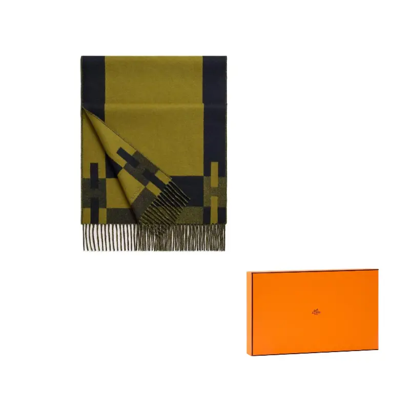 HERMES Кашемировый вязаный шарф мужской сине-зелёный, Marine Blue/Green
HERMES Кашемировый вязаный шарф мужской сине-зелёный, Marine Blue/Green