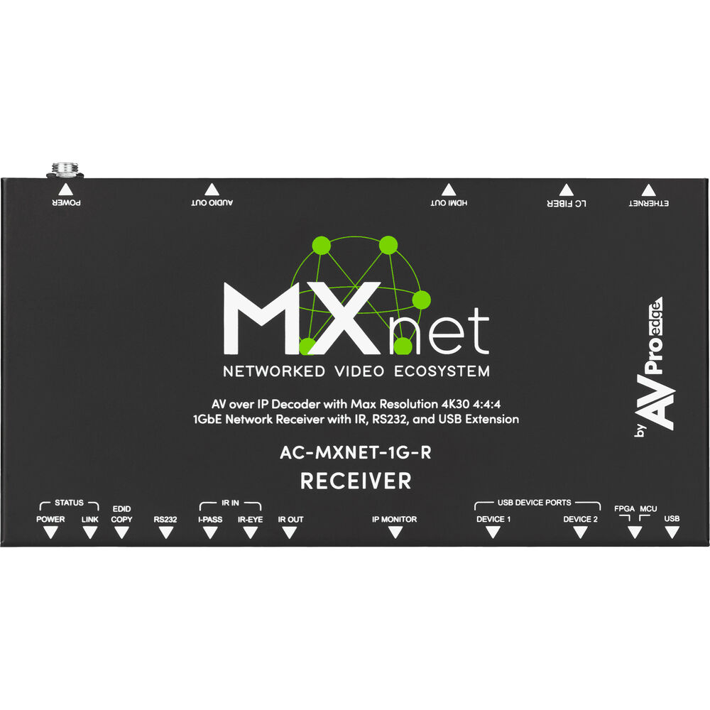 Декодер/приемник AVPro Edge MXNet 1G
Декодер/приемник AVPro Edge MXNet 1G