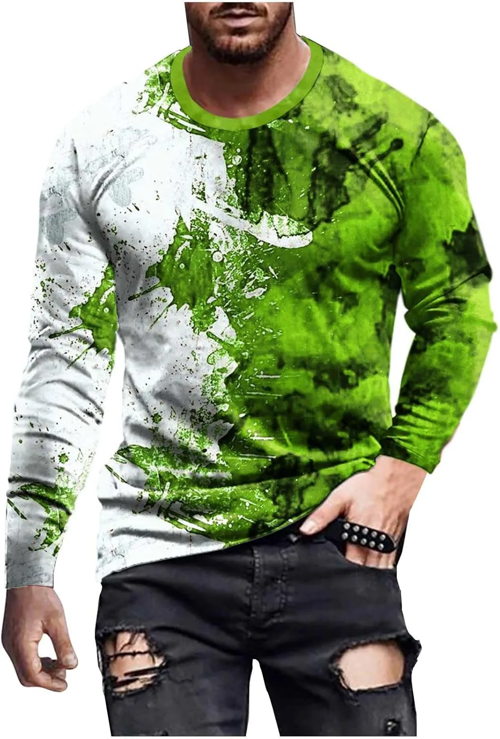 Мужская футболка с длинным рукавом slim fit tie dye Zeiyignr
Мужская футболка с длинным рукавом slim fit tie dye Zeiyignr