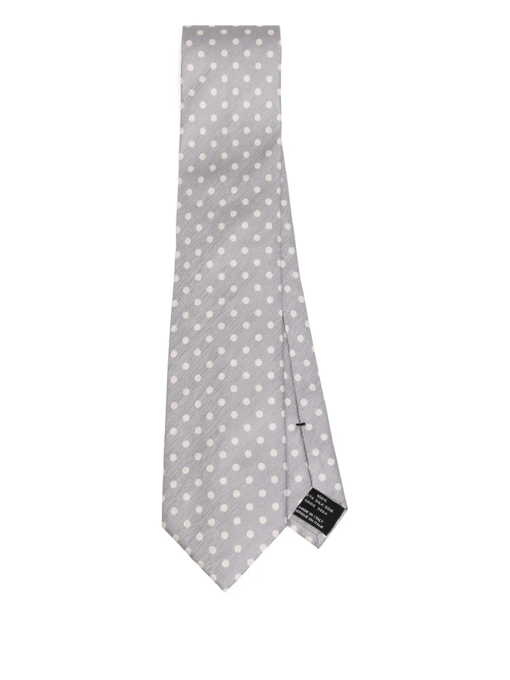 Галстук в горох TOM FORD, серый 
Галстук в горох TOM FORD, серый