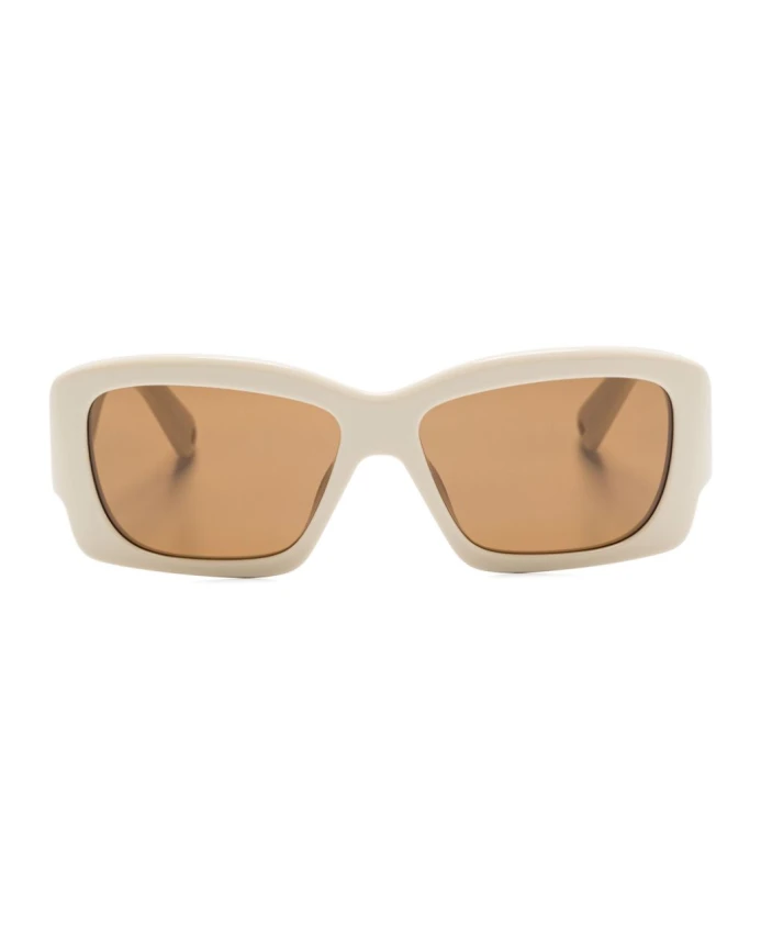 Бежевые солнцезащитные очки с коричневыми тонированными линзами Jacquemus, бежевый
Бежевые солнцезащитные очки с коричневыми тонированными линзами Jacquemus, бежевый