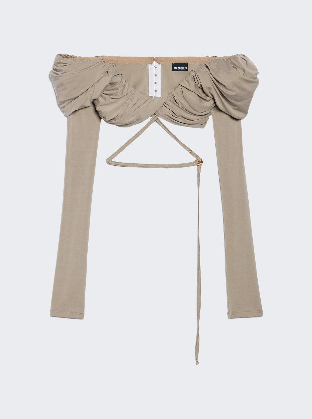 Топ Le Haut Spalla Jacquemus, цвет light khaki 
Топ Le Haut Spalla Jacquemus, цвет light khaki