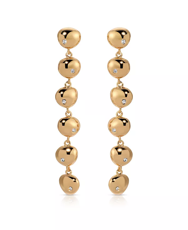 Серьги-Подвески с полированной галькой в форме линейных камней Ettika, gold
Серьги-Подвески с полированной галькой в форме линейных камней Ettika, gold