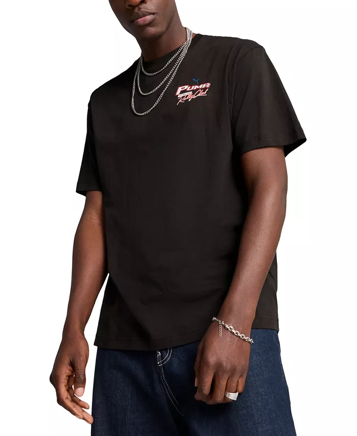 Футболка с полурезиновым принтом Moto Puma, черный
Футболка с полурезиновым принтом Moto Puma, черный