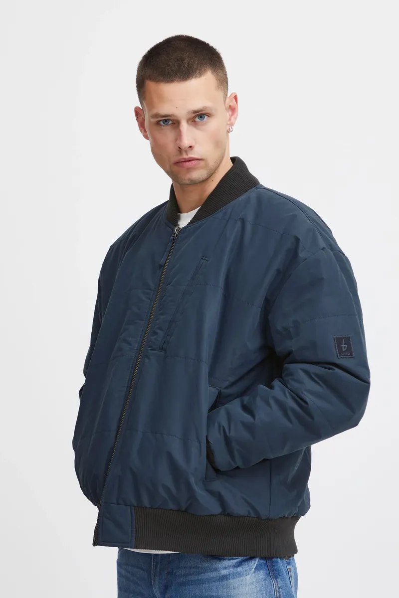 Бомбер из смеси "BLEND BHOuterwear", цвет Dress Blues 
Бомбер из смеси "BLEND BHOuterwear", цвет Dress Blues