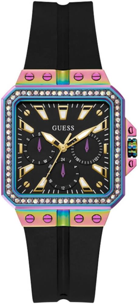 Женские часы GUESS 34 мм, Black/Iridescent/Black
Женские часы GUESS 34 мм, Black/Iridescent/Black