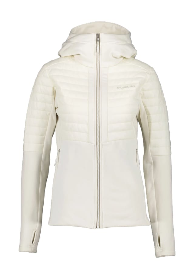 Гибридная куртка "Аннема" капюшон воротник-стойка Didriksons, белый 
Гибридная куртка "Аннема" капюшон воротник-стойка Didriksons, белый