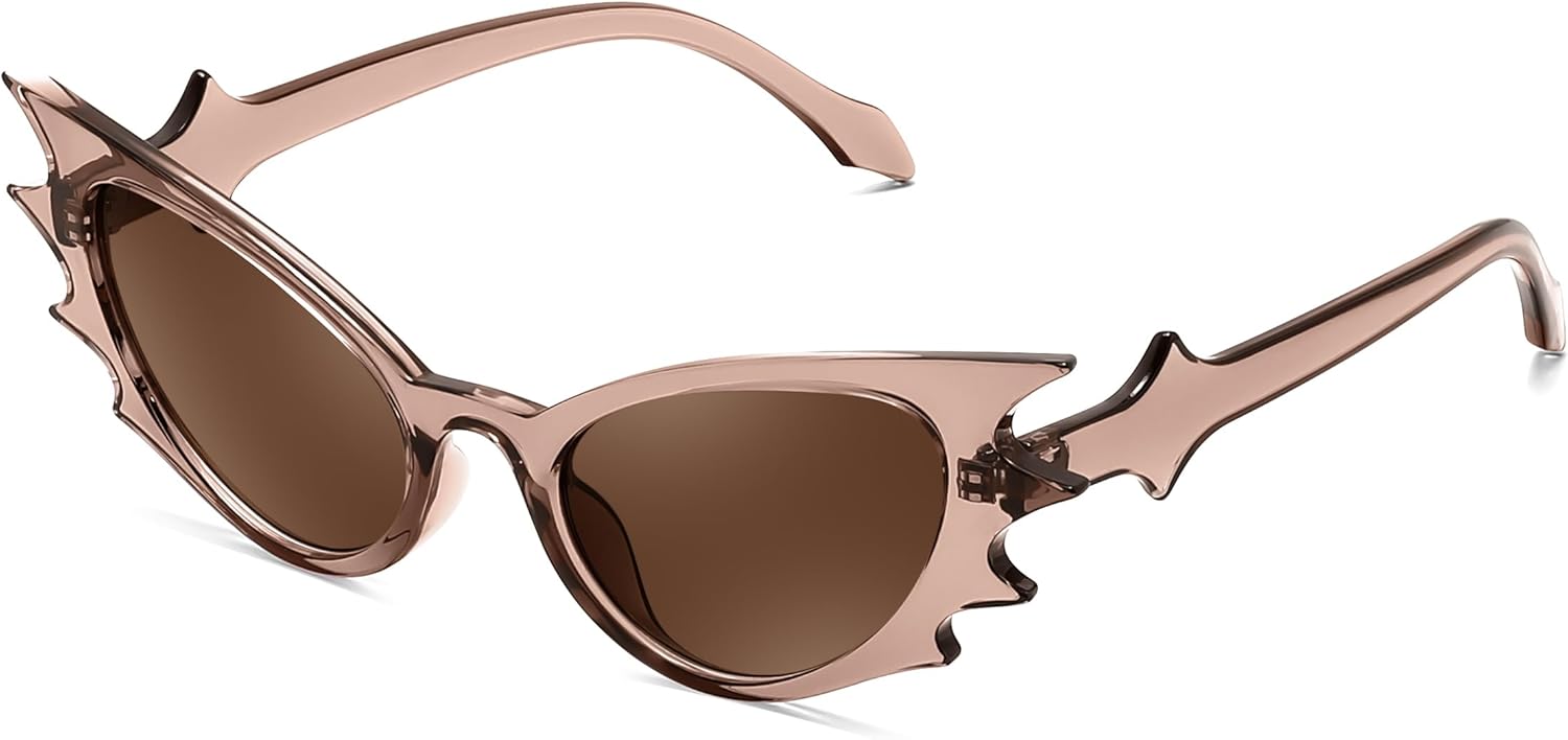 Солнцезащитные очки FEISEDY «кошачий глаз» для женщин и мужчин, модель «летучая мышь», забавные солнцезащитные очки для вечеринок на Хэллоуин, артикул B9165, Brown Frame Brown Lens
Солнцезащитные очки FEISEDY «кошачий глаз» для женщин и мужчин, модель «летучая мышь», забавные солнцезащитные очки для вечеринок на Хэллоуин, артикул B9165, Brown Frame Brown Lens