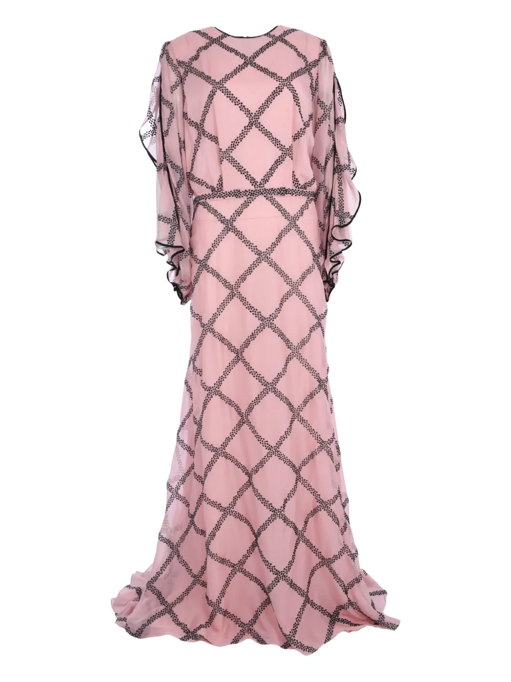 Шелковое платье с блестящей отделкой Costarellos, розовый
Шелковое платье с блестящей отделкой Costarellos, розовый