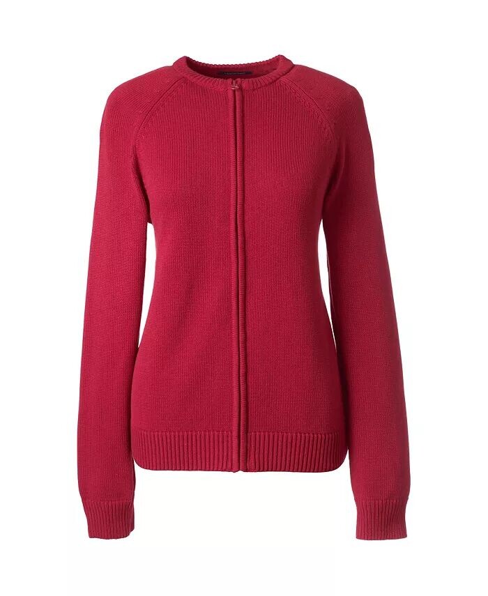 Женская школьная форма, хлопковый модальный кардиган на молнии спереди, свитер Lands' End, красный
Женская школьная форма, хлопковый модальный кардиган на молнии спереди, свитер Lands' End, красный