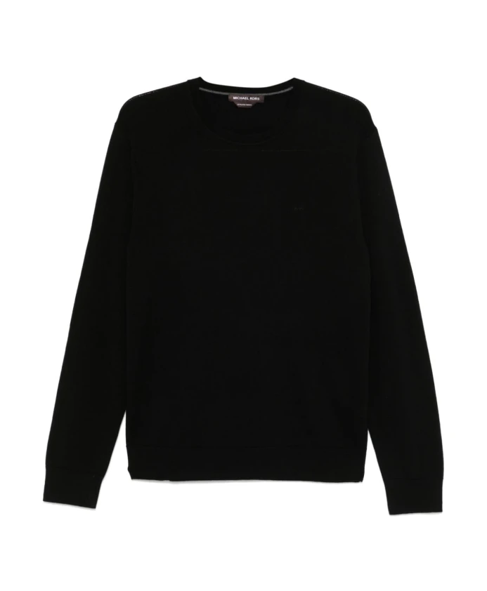 Шерстяной свитер с вышитым логотипом Michael Kors, черный
Шерстяной свитер с вышитым логотипом Michael Kors, черный