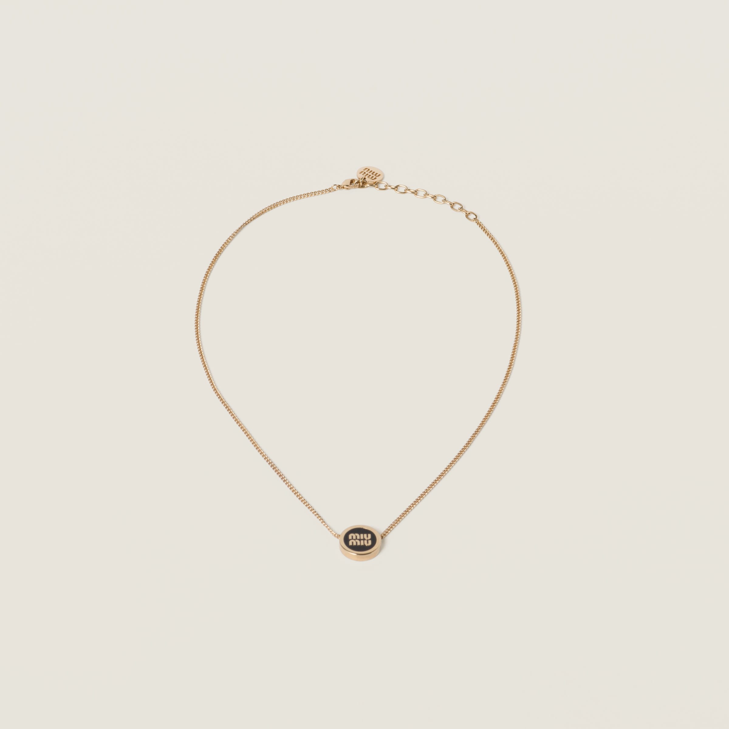 Металлическое ожерелье MIU MIU, черное
Металлическое ожерелье MIU MIU, черное