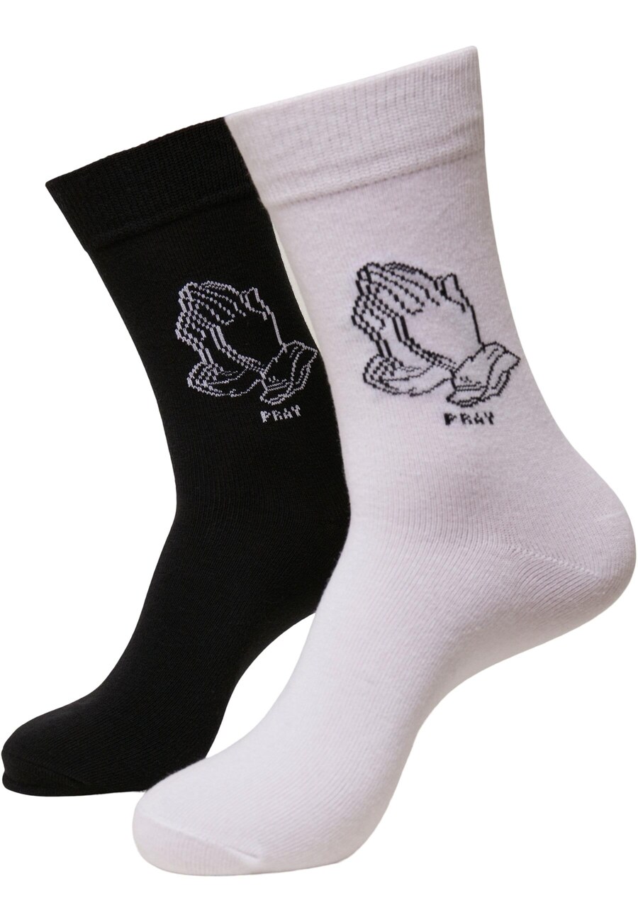 Носки Mister Tee Socks Pray Hand, черный/белый
Носки Mister Tee Socks Pray Hand, черный/белый
