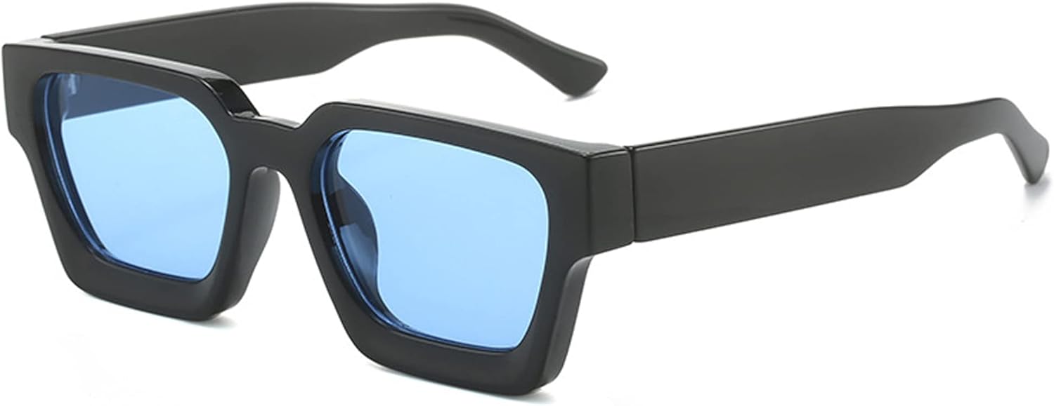 Солнцезащитные очки в толстой квадратной оправе для женщин и мужчин, ретро-очки прямоугольной формы, модные черные солнцезащитные очки Teumire, B1 Black Frame/Clear Blue Lens
Солнцезащитные очки в толстой квадратной оправе для женщин и мужчин, ретро-очки прямоугольной формы, модные черные солнцезащитные очки Teumire, B1 Black Frame/Clear Blue Lens