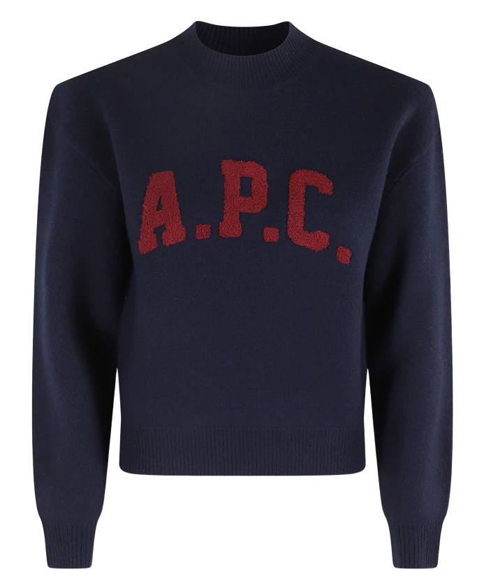Синий свитер с круглым вырезом A.P.C., синий
Синий свитер с круглым вырезом A.P.C., синий