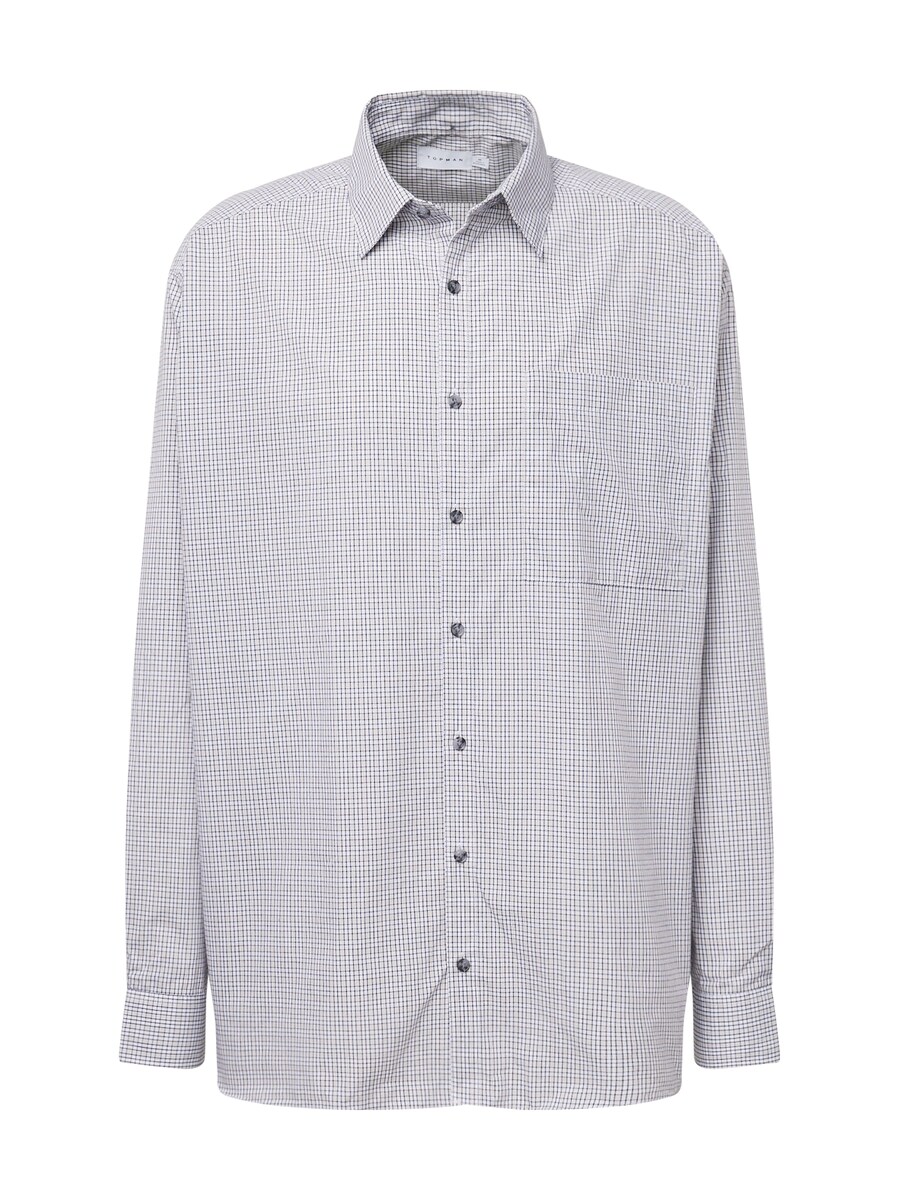 Удобная рубашка на пуговицах TOPMAN, белый 
Удобная рубашка на пуговицах TOPMAN, белый