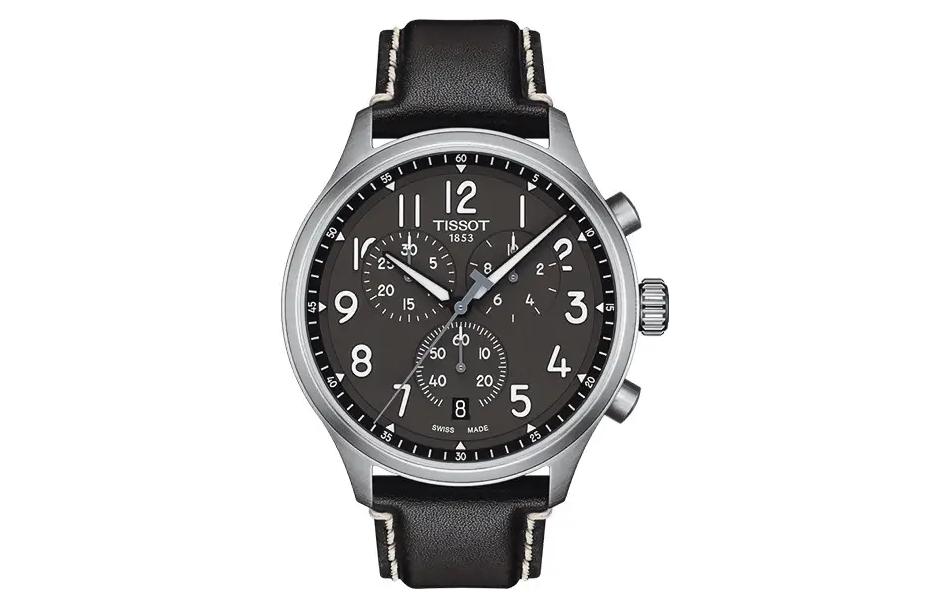 Мужские часы с кварцевым механизмом 45 мм черный циферблат стальной корпус ремешок из натуральной кожи TISSOT
Мужские часы с кварцевым механизмом 45 мм черный циферблат стальной корпус ремешок из натуральной кожи TISSOT
