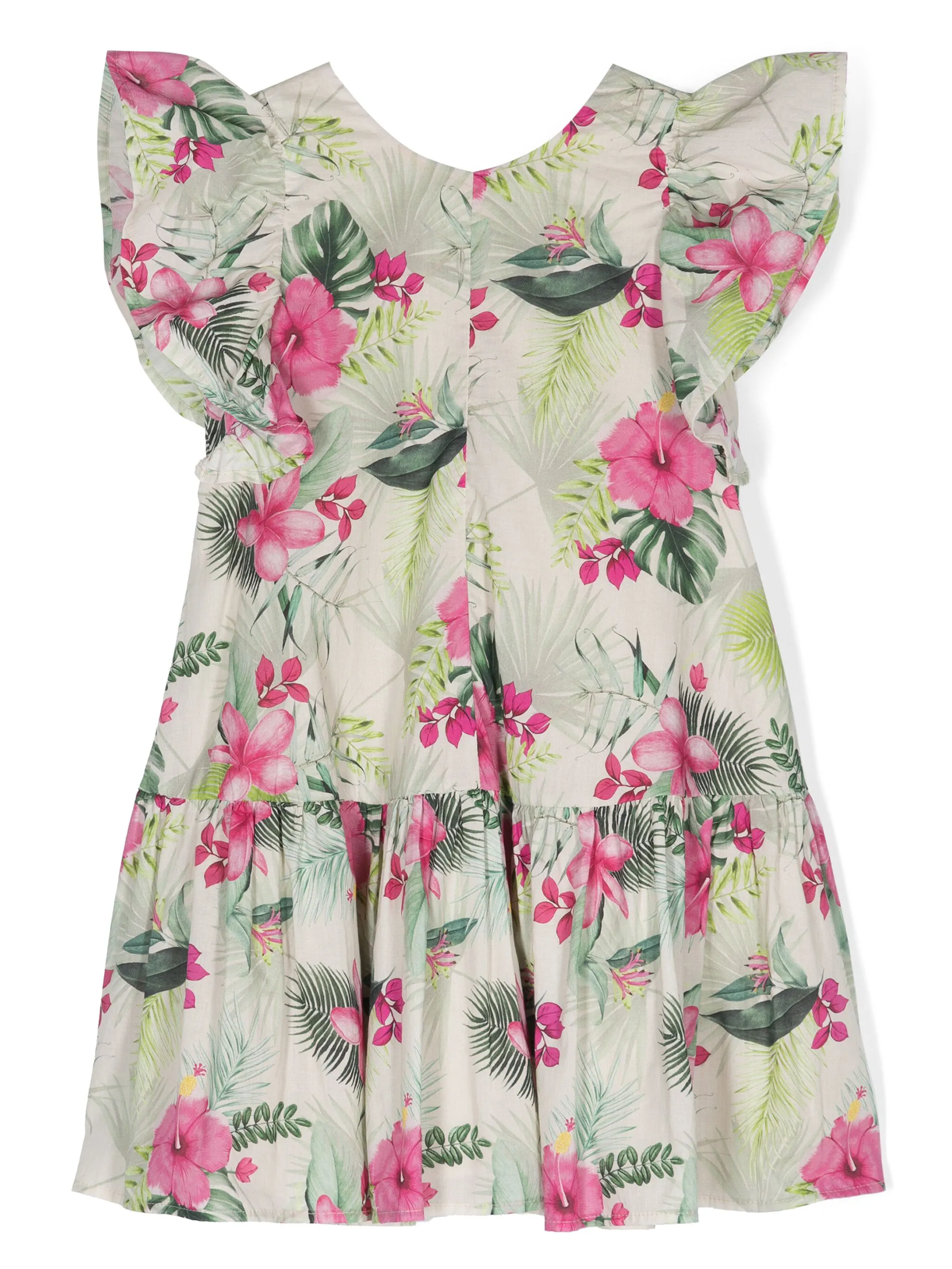 Расклешенное платье с цветочным принтом Monnalisa, бежевый
Расклешенное платье с цветочным принтом Monnalisa, бежевый