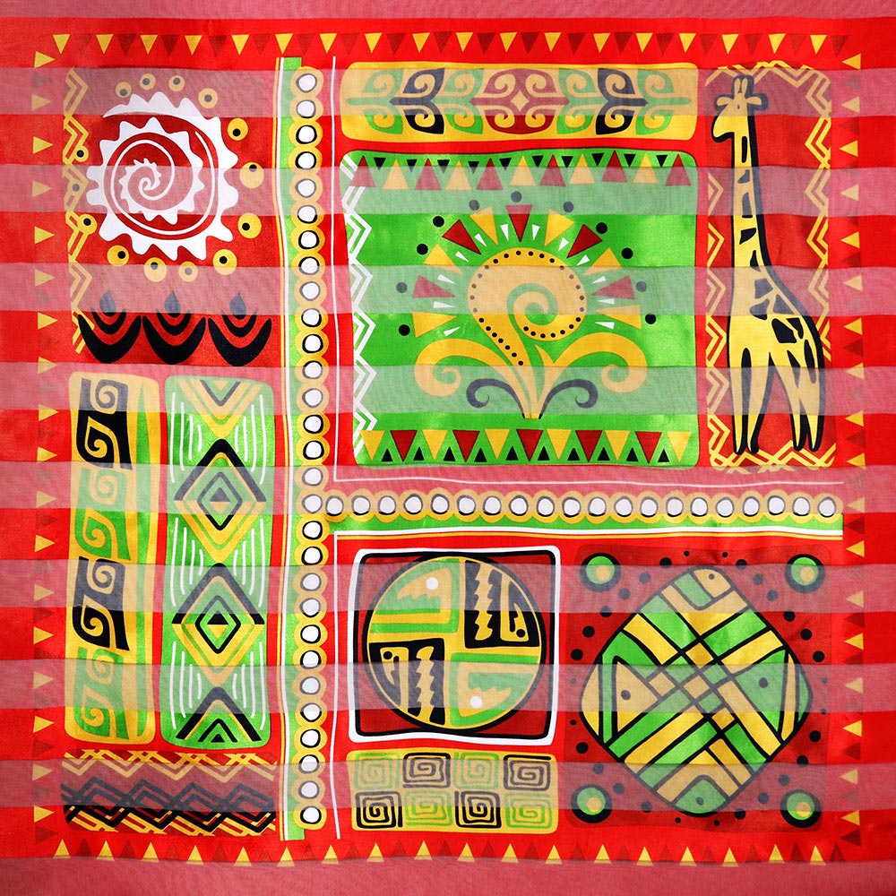 Квадратный шарф Silk Feel с принтом жирафа в полоску Truedames, красный
Квадратный шарф Silk Feel с принтом жирафа в полоску Truedames, красный