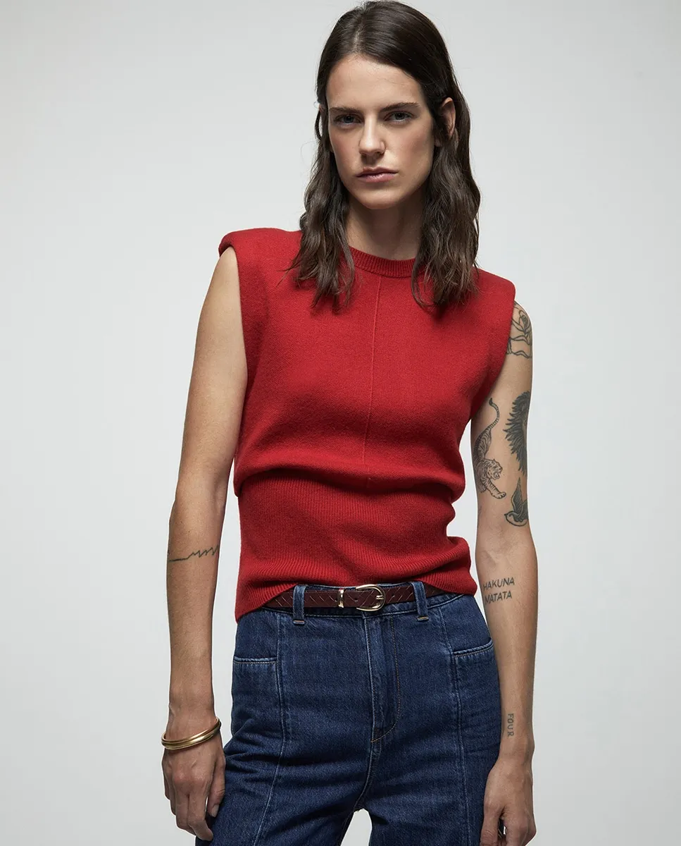 Жилет с квадратным вырезом Sfera, красный
Жилет с квадратным вырезом Sfera, красный