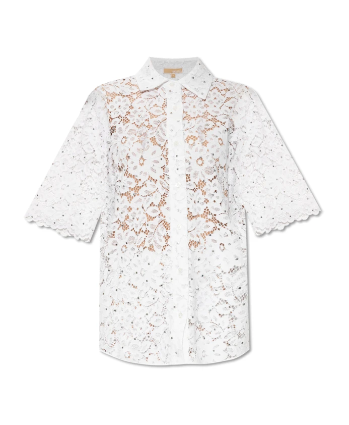 Кружевная рубашка Michael Kors, белый
Кружевная рубашка Michael Kors, белый