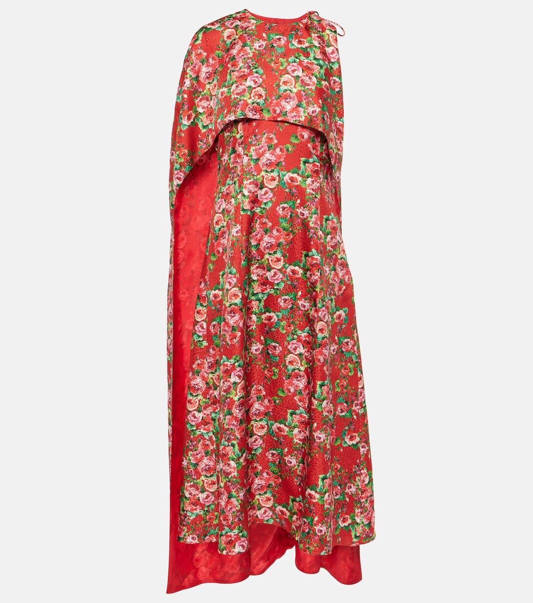 Шелковое платье миди с накидкой Markarian, красный
Шелковое платье миди с накидкой Markarian, красный