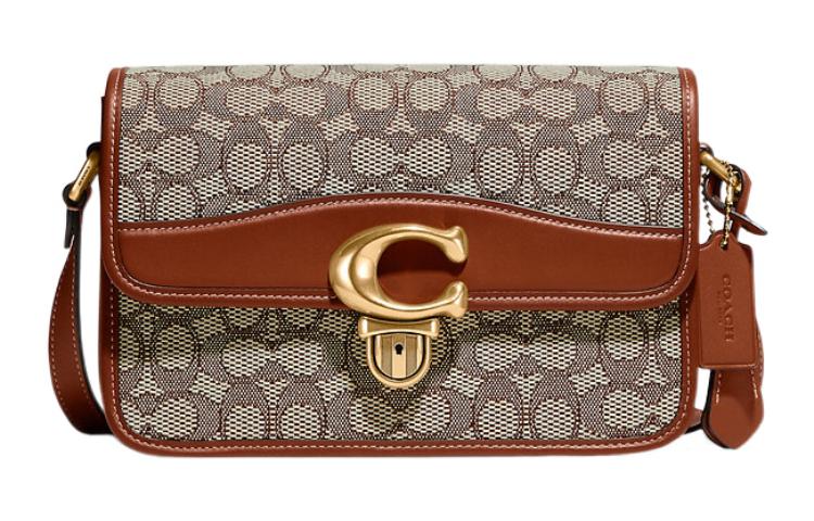 COACH Сумка через плечо Studio Jacquard And Glove Tanned Leather, кроссбоди среднего размера для женщин, Monogram Color и Amber Brown
COACH Сумка через плечо Studio Jacquard And Glove Tanned Leather, кроссбоди среднего размера для женщин, Monogram Color и Amber Brown
