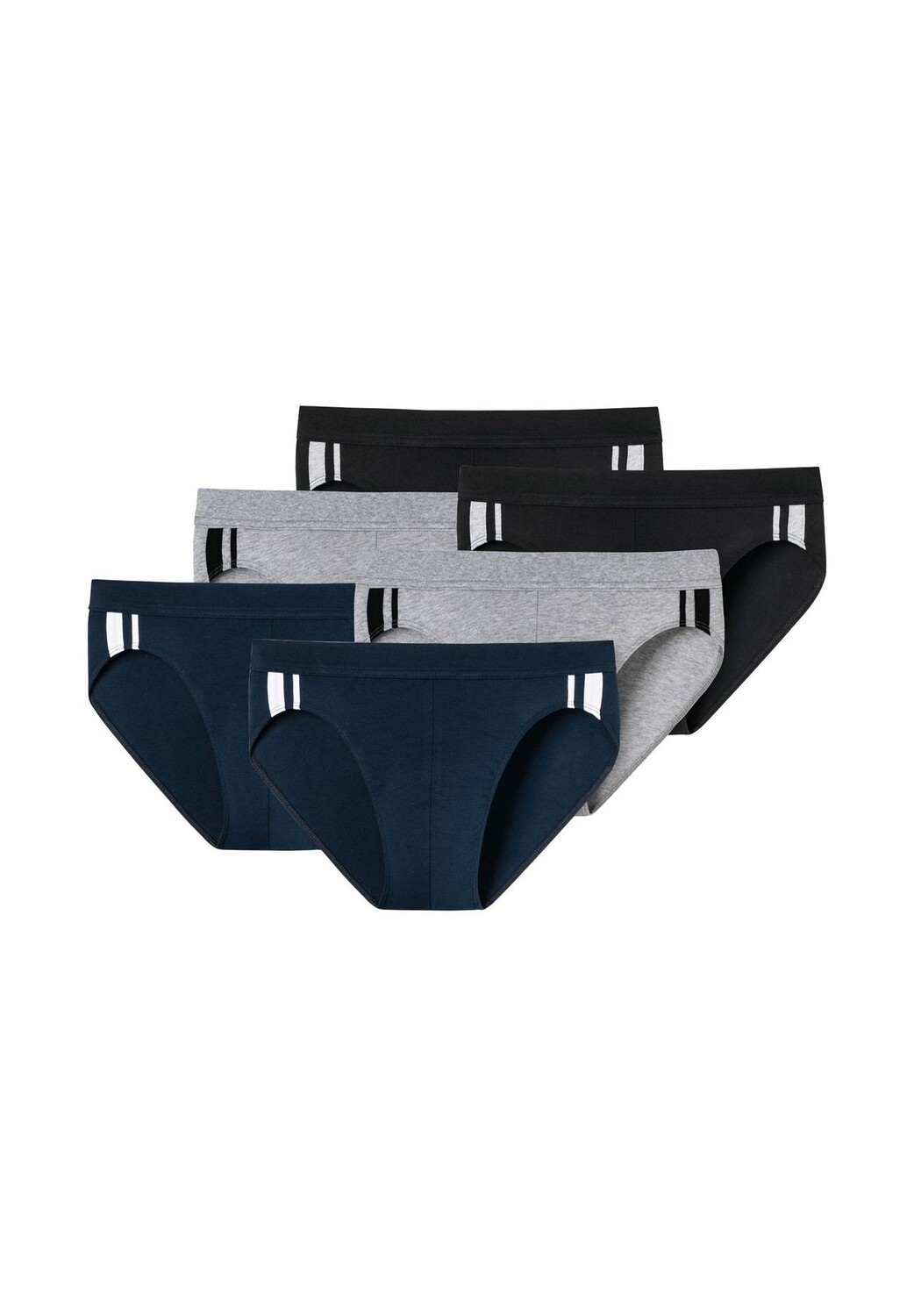 Набор мужских трусов (6 шт.) - Трусы Rio 95/5, хлопок стрейч, боковые полоски SCHIESSER, цвет Schwarz Grau Dunkelblau
Набор мужских трусов (6 шт.) - Трусы Rio 95/5, хлопок стрейч, боковые полоски SCHIESSER, цвет Schwarz Grau Dunkelblau