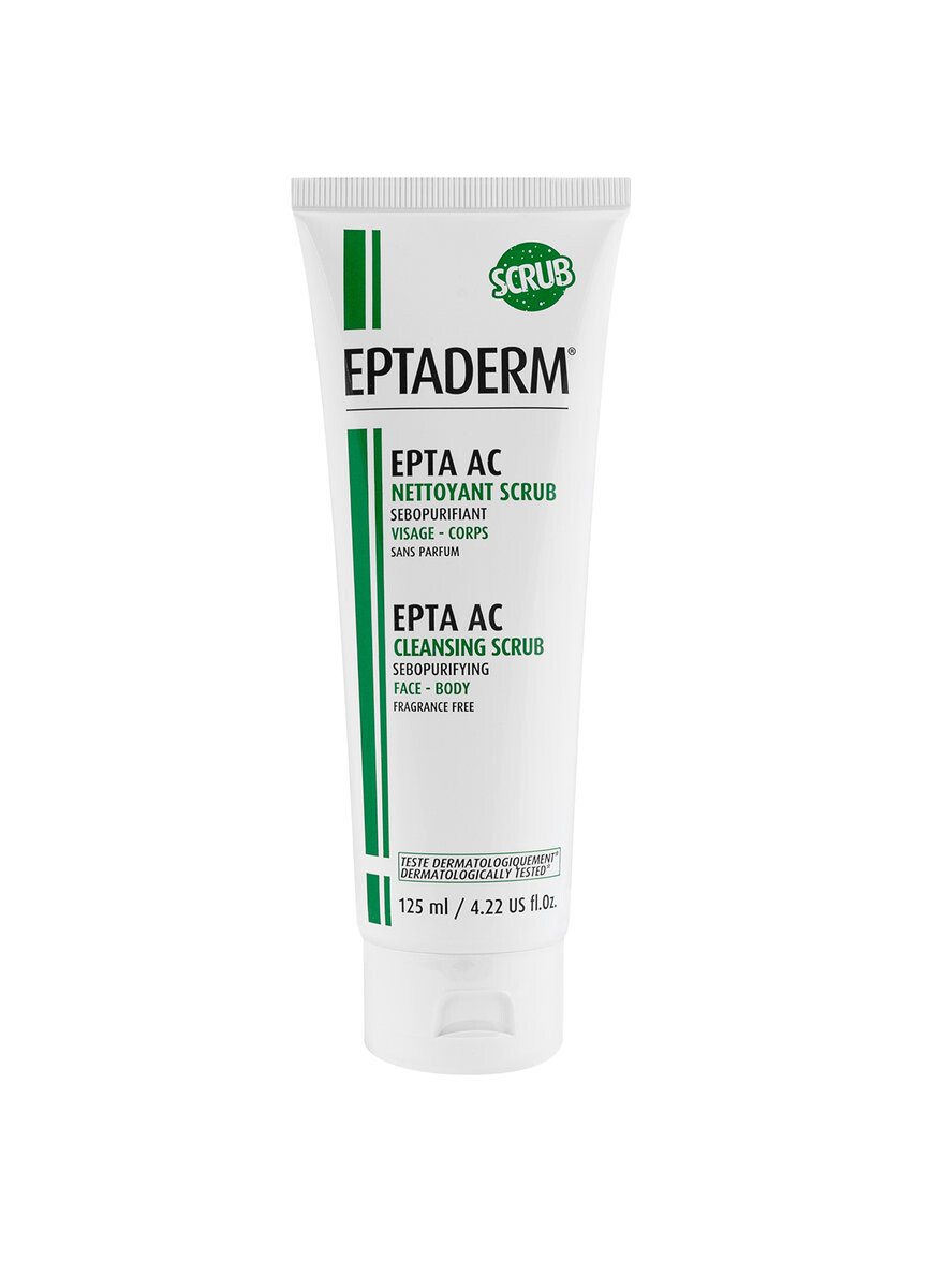 Epta AC Cleansing Scrub, очищающий скраб для прыщей и жирной кожи, 125 мл Eptaderm
Epta AC Cleansing Scrub, очищающий скраб для прыщей и жирной кожи, 125 мл Eptaderm