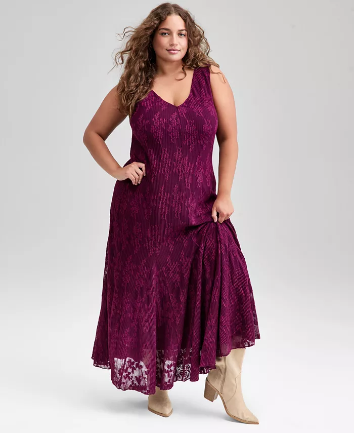 Модное платье Plus Size с V-образным вырезом и кружевными рукавами без бретелей And Now This, розовый
Модное платье Plus Size с V-образным вырезом и кружевными рукавами без бретелей And Now This, розовый