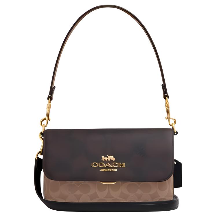 COACH Сумка через плечо из искусственной кожи среднего размера
COACH Сумка через плечо из искусственной кожи среднего размера