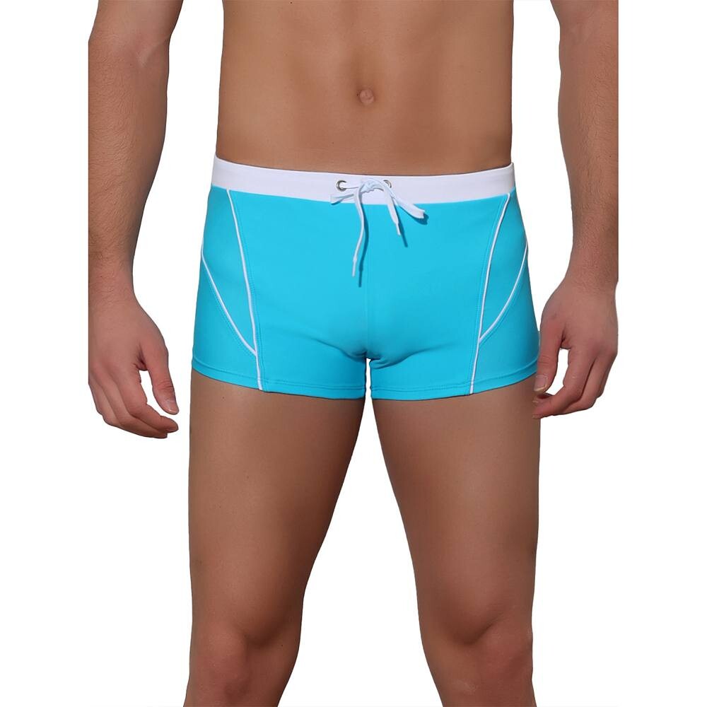 Мужские летние шорты для серфинга контрастного цвета на шнурке для плавания Lars Amadeus, синий
Мужские летние шорты для серфинга контрастного цвета на шнурке для плавания Lars Amadeus, синий