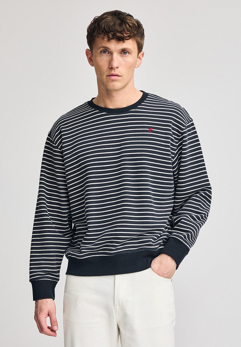 Толстовка CREWNECK RELAXED FIT STRIPES CAPTAIN Polo Club, синий 
Толстовка CREWNECK RELAXED FIT STRIPES CAPTAIN Polo Club, синий