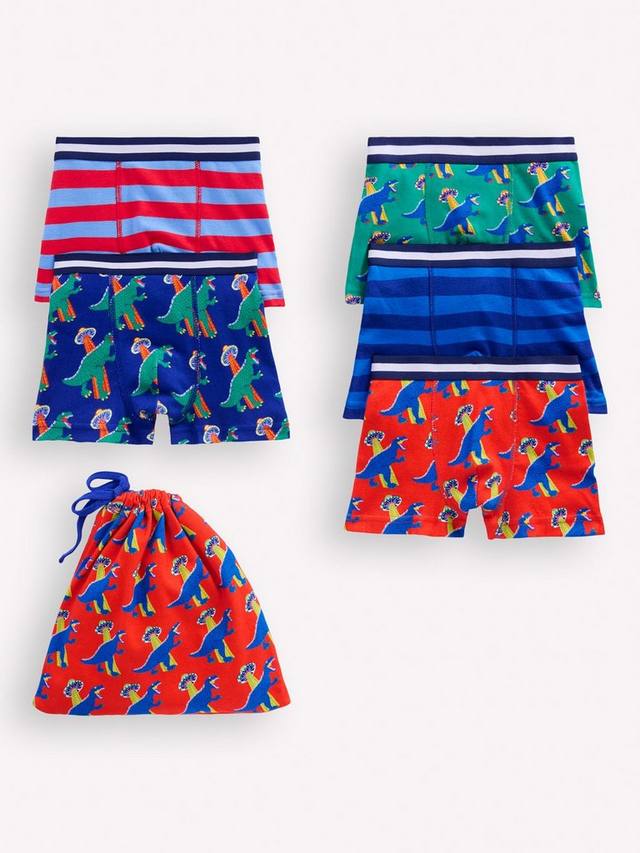 Детские хлопковые боксеры Mini Boden, Pack of 5, Multi Dino/Stripe
Детские хлопковые боксеры Mini Boden, Pack of 5, Multi Dino/Stripe