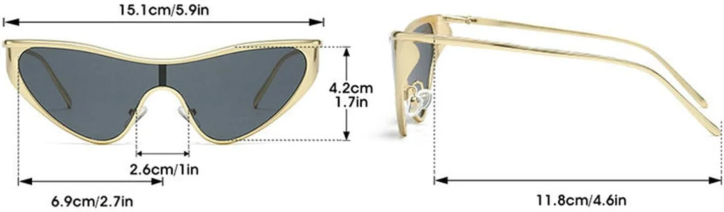 Солнцезащитные очки COTIA «Кошачий глаз» цельные, для женщин и мужчин, в винтажном стиле Y2K, панк, в стиле щита, модные металлические, для активного отдыха, Black
Солнцезащитные очки COTIA «Кошачий глаз» цельные, для женщин и мужчин, в винтажном стиле Y2K, панк, в стиле щита, модные металлические, для активного отдыха, Black